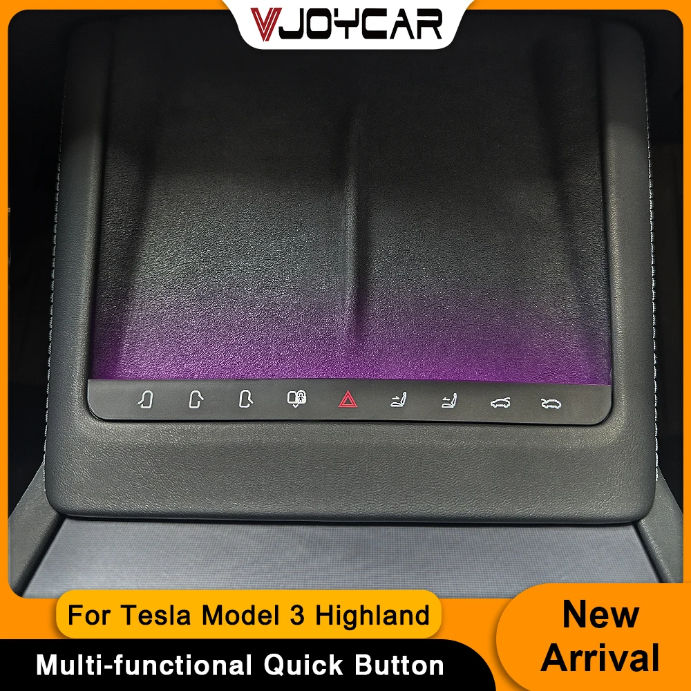 

Новые физические функциональные кнопки для Tesla Model 3, красочные огни Highland, интеллектуальный центральный контроллер дисплея