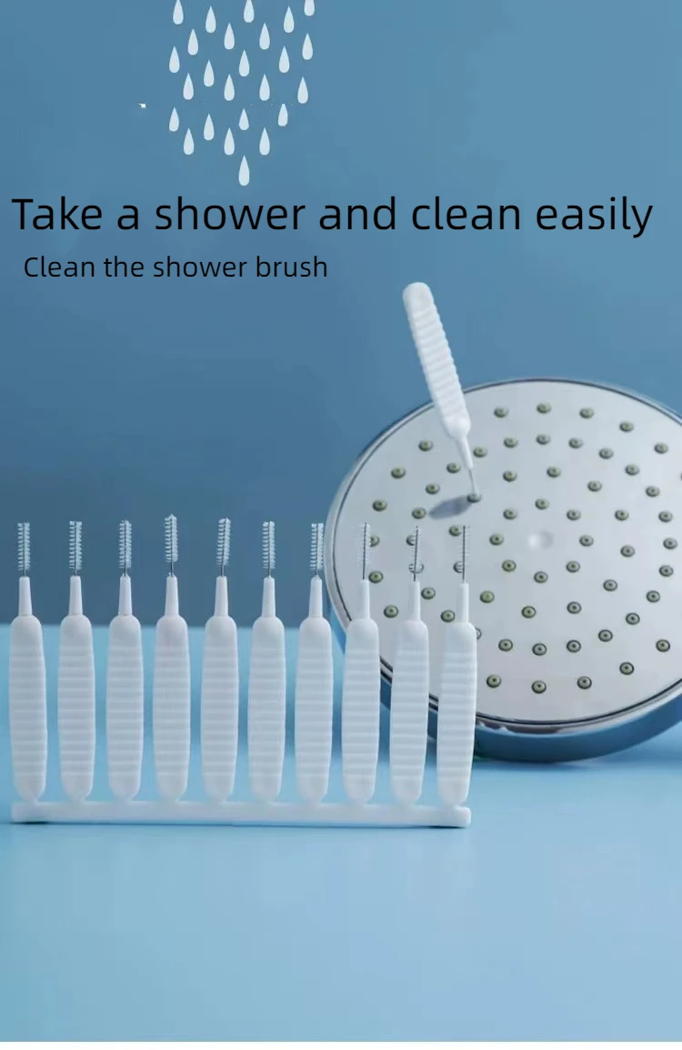 

Shower Cleaning Brush Bathroom Household Bathroom Faucet Gap Fine Brush Head Cleaning Hole Gap Multifunctional Cleaning Brush