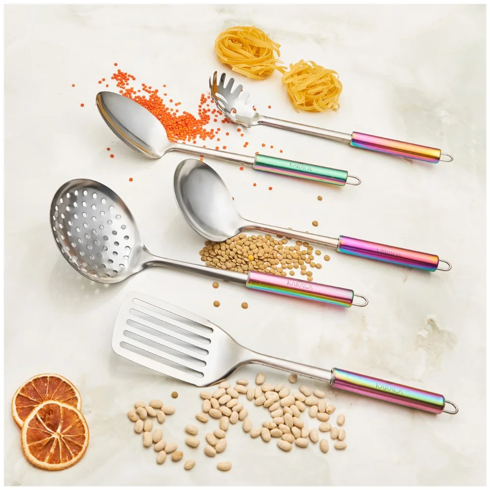 5 piece service set stylish and modern design high quality steel material multi purpose use home useful tools kitchen appliances free global shipping