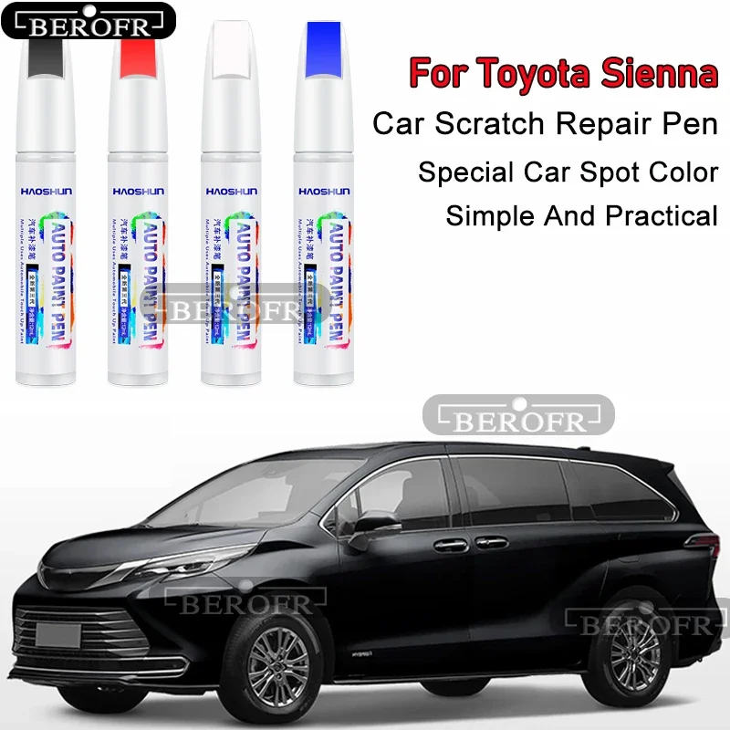 Фото Ручка-краска для рестайлинга Toyota Sienna, цвет Platinum Pearl White, аксессуары Daquan для Sienna №1