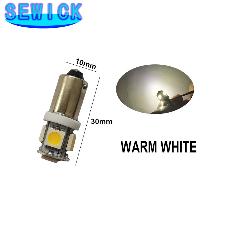500 шт. DC 12 В 24 T11 T4W BA9S W6W 5050 5 SMD Светодиодная лампа для автомобиля грузовика чтения