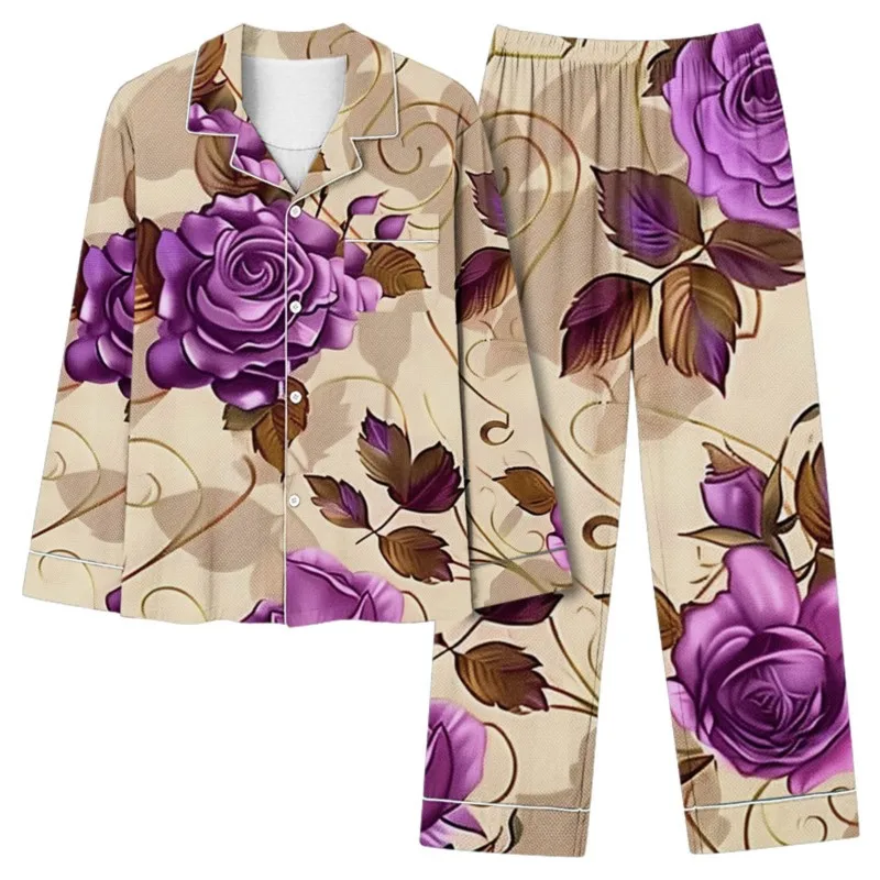 Женский комплект из двух предметов топ на пуговицах с цветочным принтом и