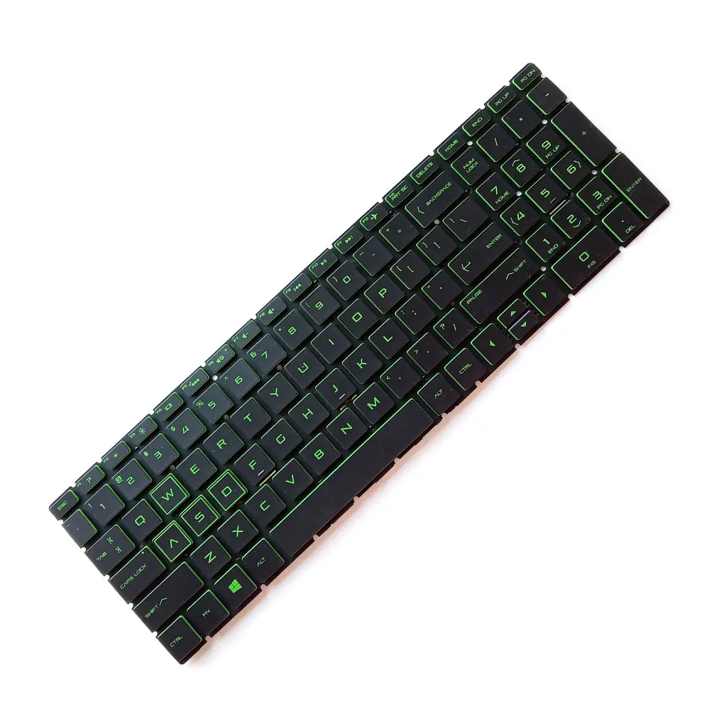 

Green Letters Keyboard Backlight Fluent Typing High Performance Dust-proof Point Stick Replacement for HP Pavilion 15-CX
