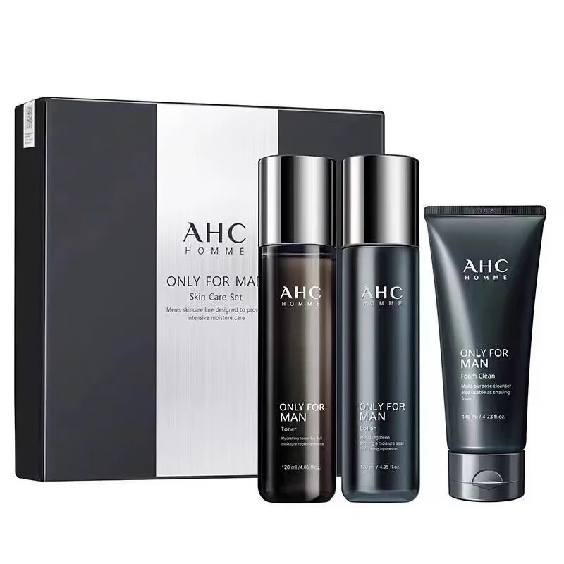 

Korean cosmetics AHC HOMME ONLY FOR MAN skin care set moisturize resist acne control oil refreshing soothing