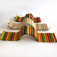 new hamster climbing ladder colored log climbing ladder parrot toy bird toy hamster supplies ladder climbing toy for pet