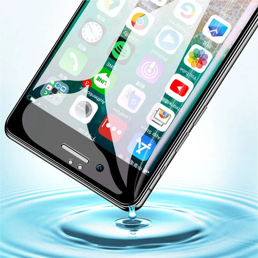 Защита экрана для IPhone набор из 2 предметов гибкая пленка закаленного стекла 9D