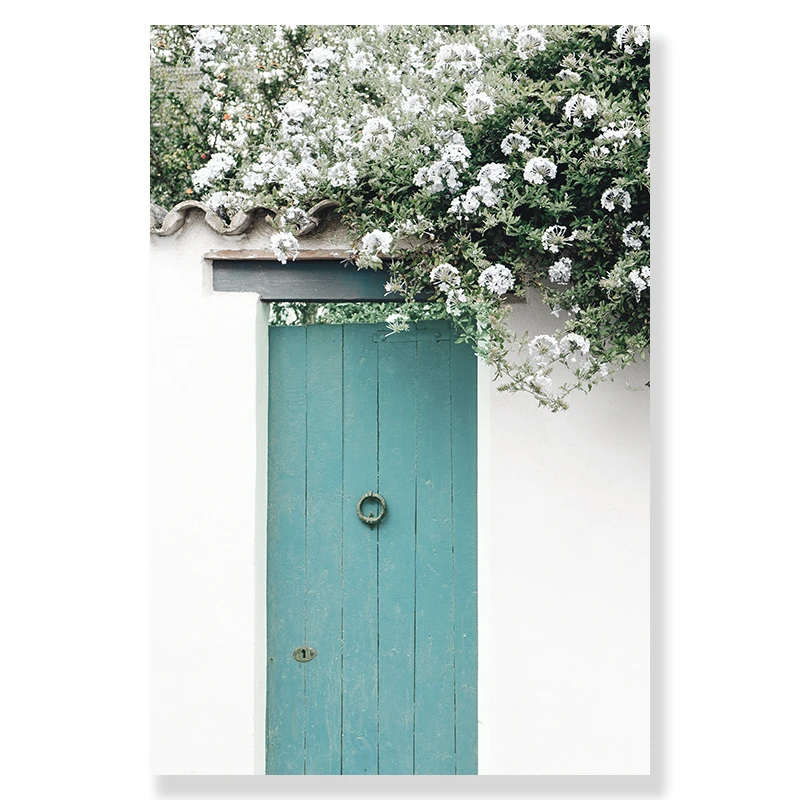 

Живопись на холсте AliPaint Зеленые листья и цветы