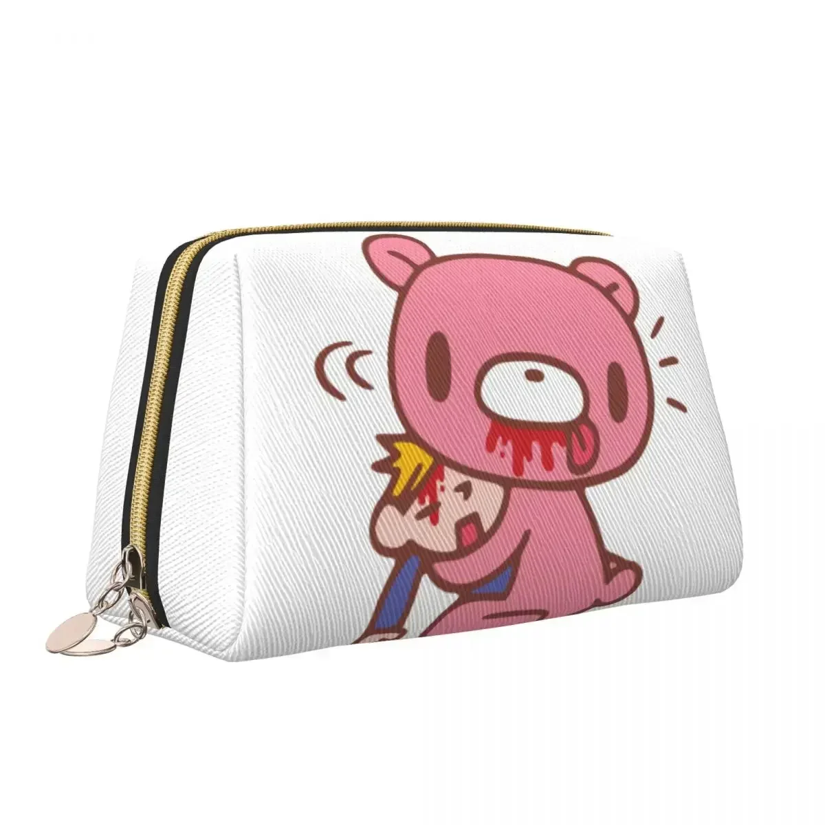 Манга анимация мрачный медведь косметичка для женщин дорожный косметический