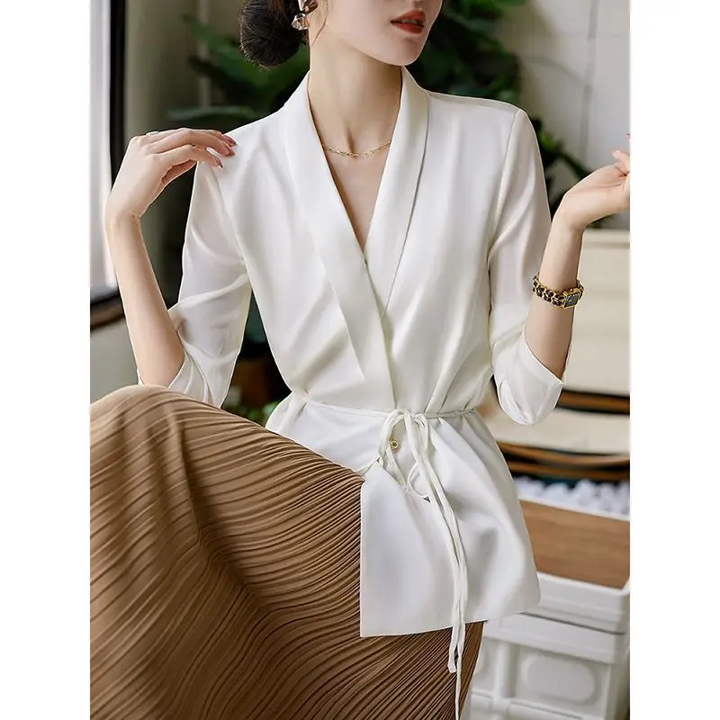 

Женский Профессиональный блейзер с рукавом три четверти, куртка, новый дизайн, чувственный костюм, летние солнцезащитные повседневные пальто, топы G337