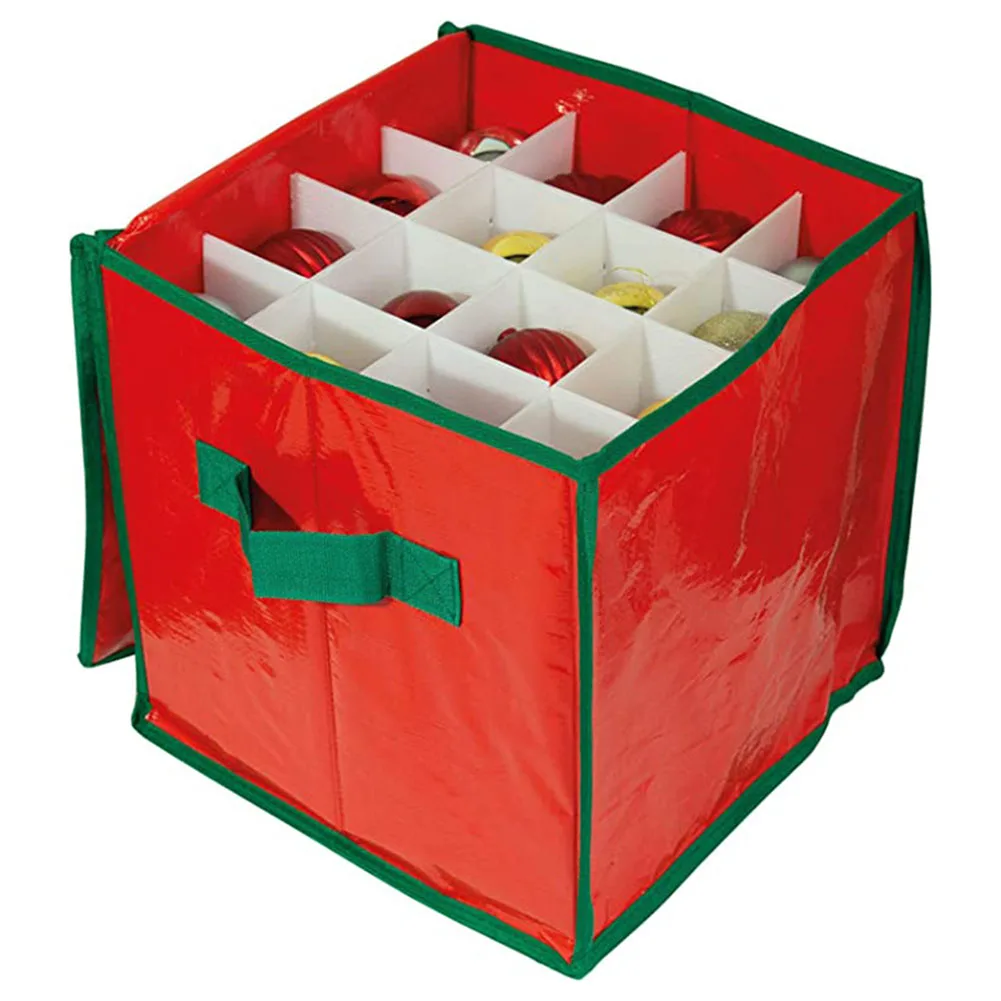 

Christmas Ball Storage Box Xmas Ball Storage Organizer Toy Divider Tree Ball Storage Ornaments Storage Durable