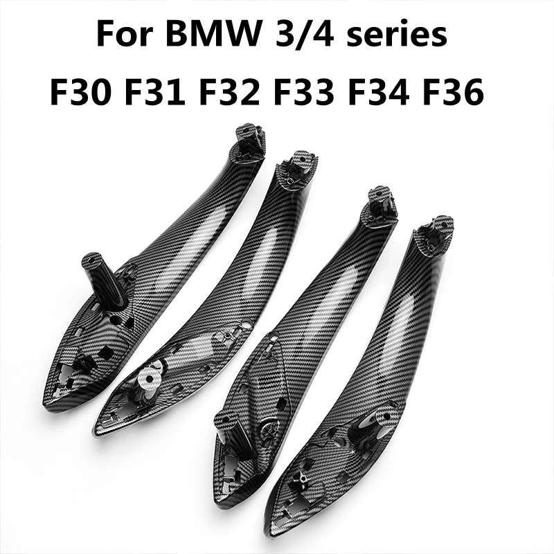 

Inner door handle cover trim panel carbon fiber texture interior accessories for BMW 3 4 series F30 F80 F31 F32 F33 F34 F35 F36
