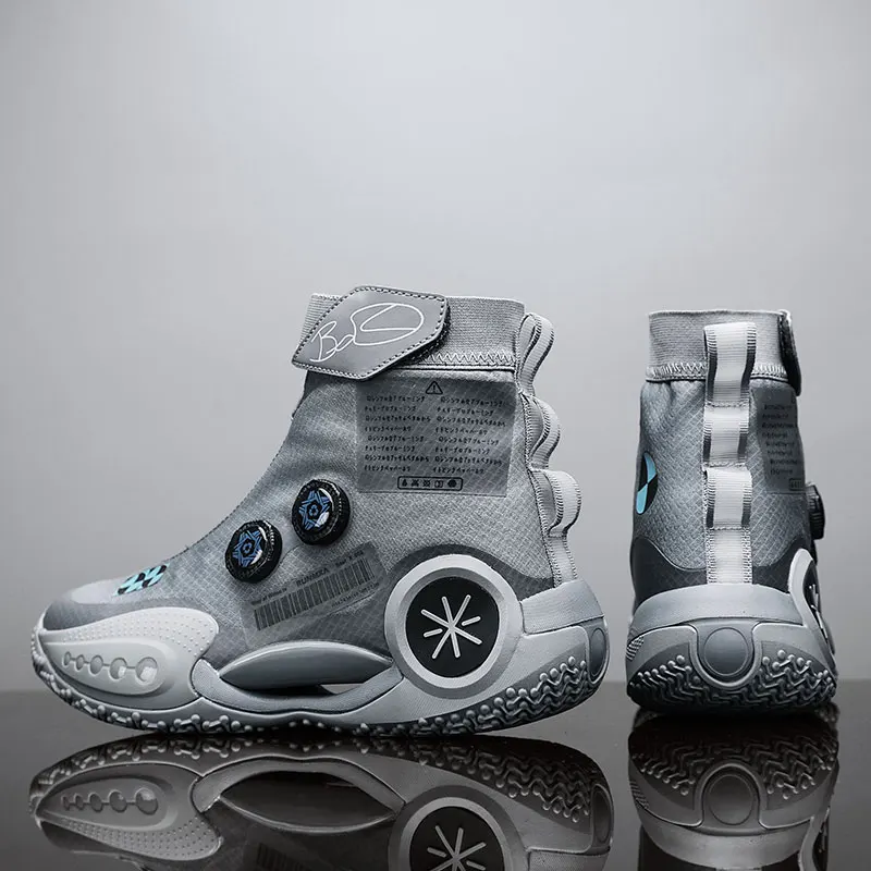 QNX-8826 Pro. Mens Basketball Sneakers Wearable Gym Training Sports Shoes with BOA Breathable Cushion Basketball Shoes 36-45