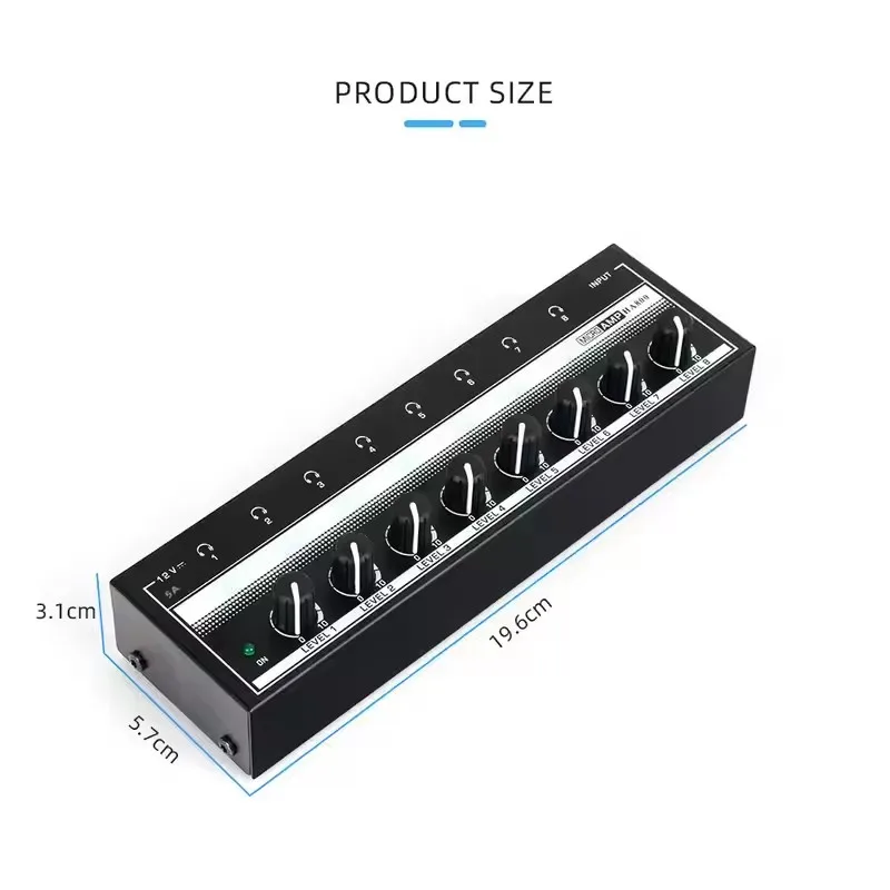 8-канальный усилитель для наушников