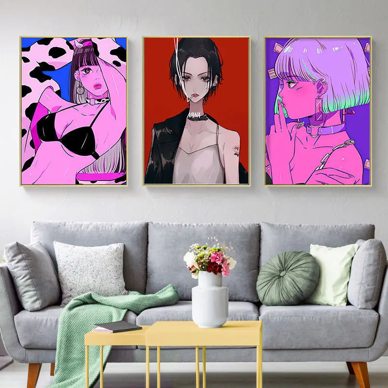 

Classic Anime NANA Canvas Painting Wall Art Posters and Prints Pictures for Living Room Home Decoration Japanese Cartoon Decor