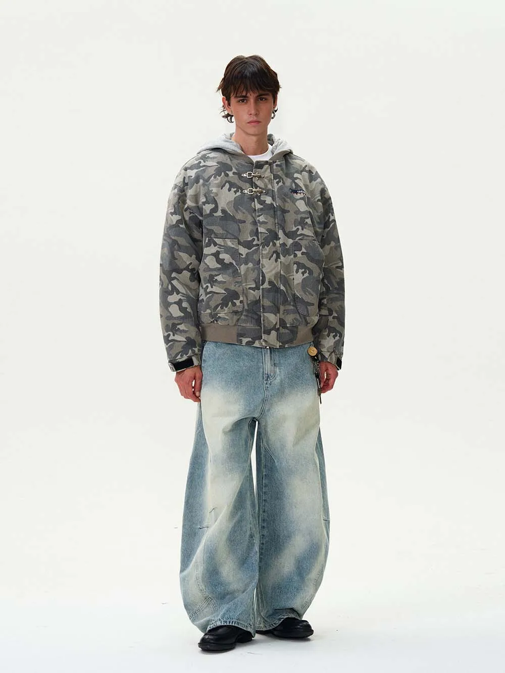 Tung Sung американская камуфляжная куртка-пуховик с капюшоном для мужчин и женщин