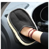 car styling wool soft car washing gloves cleaning brush motorcycle washer care products auto paint wash care tools
