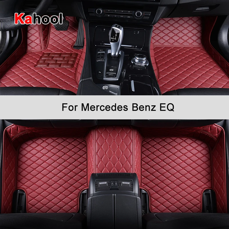 

KAHOOL Custom Car Floor Mats For Mercedes Benz EQA EQB EQC EQE EQS Auto Accessories Foot Carpet