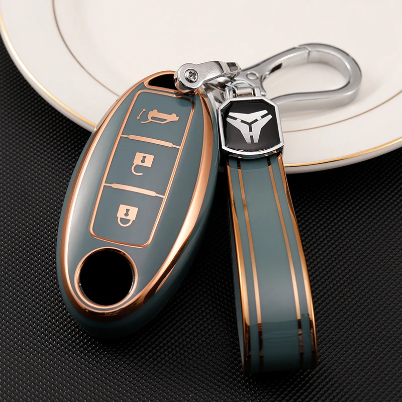 

For Infiniti For Nissan Qashqai X-Trail T31 T32 Juke J10 J11 Tiida Altima Pathfinder Kicks TPU Car Remote Key Case Cover Shell