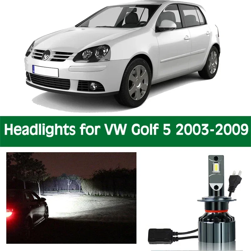 Автомобильная фара для 2003 - 2009 VW Golf Ⅴ 5 светодиодный ближнего света дальний свет 12