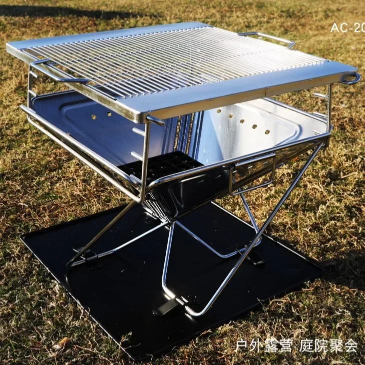 Внешняя фотография пожарная платформа гриль для барбекю нержавеющая сталь