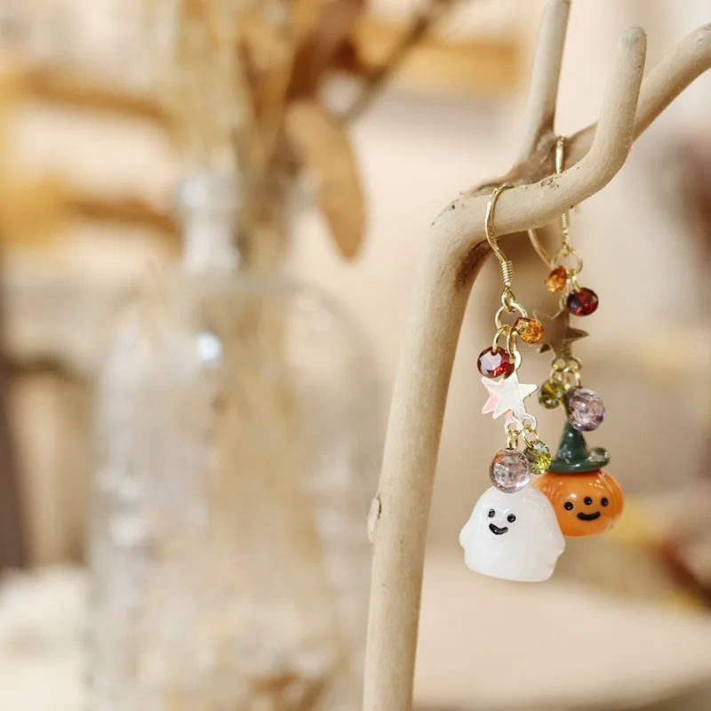 Оригинальные аксессуары в виде тыквы и призрака для фестиваля женские