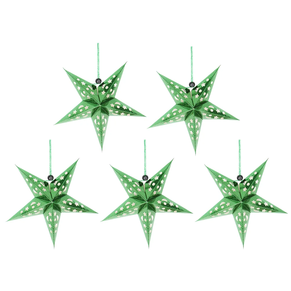 

4pcs Lampshade Hanging Star Lantern Pendant Shade Paper Star Garland Lamp Hanging Paper Star Ornament