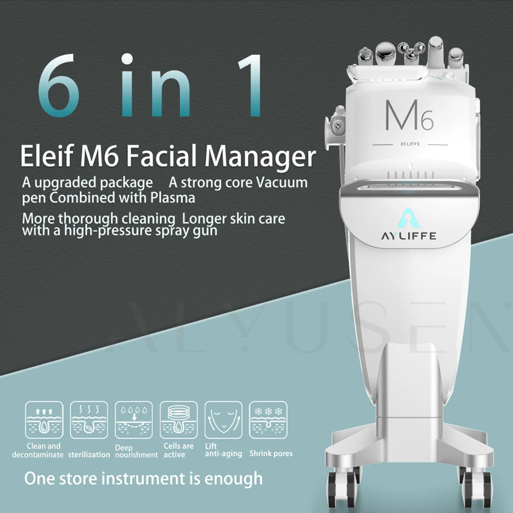 

2023 Newest Product 6 in 1 Facial Management M6 Microdermabrasion dermabrasion Facial Machine
