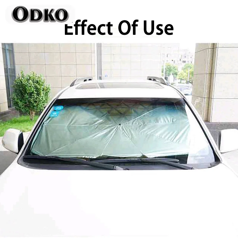 Солнцезащитный зонт для лобового стекла автомобиля простая установка легкий