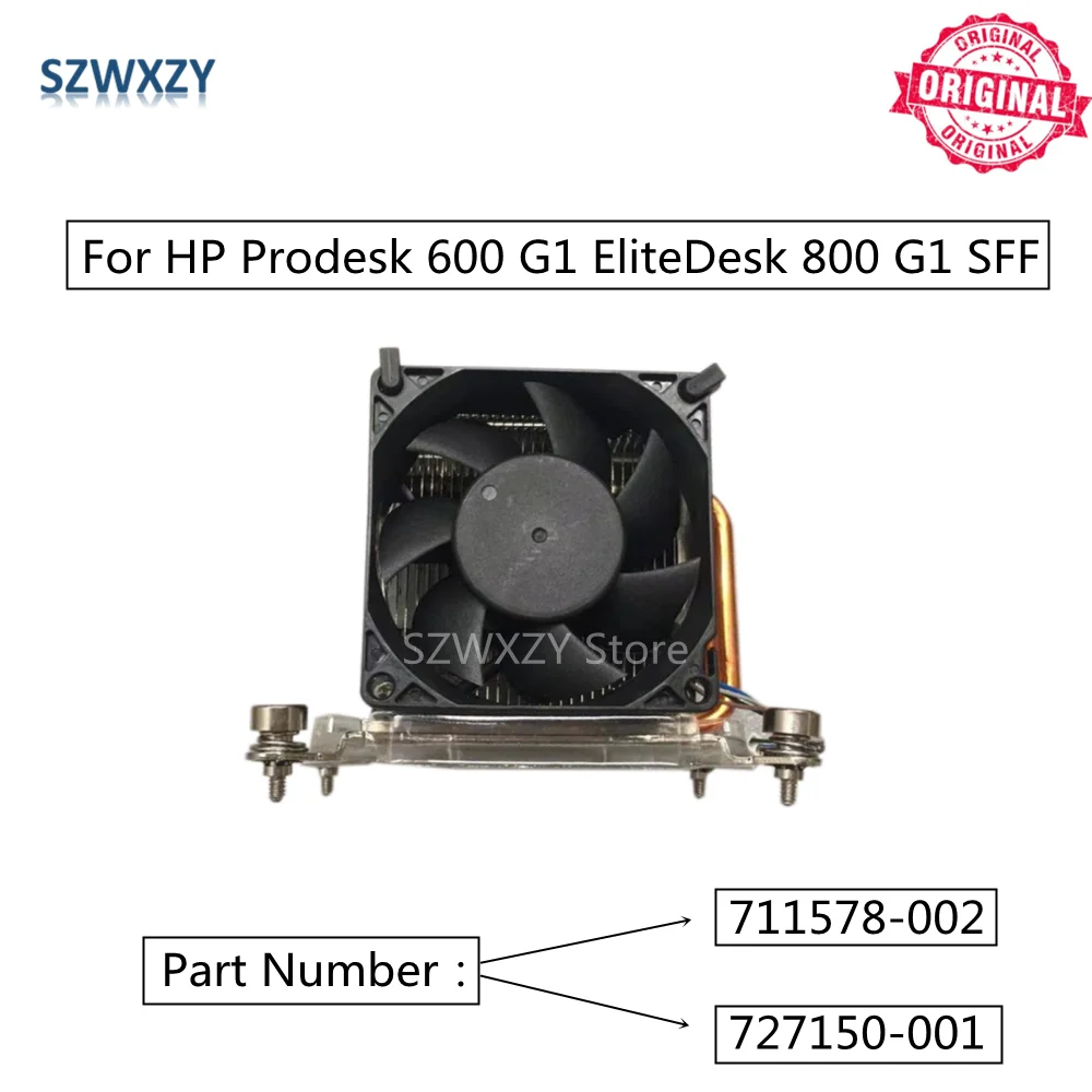 Новый радиатор для процессора HP Prodesk 600 G1 EliteDesk 800 SFF с вентилятором 711578-002 727150-001 |