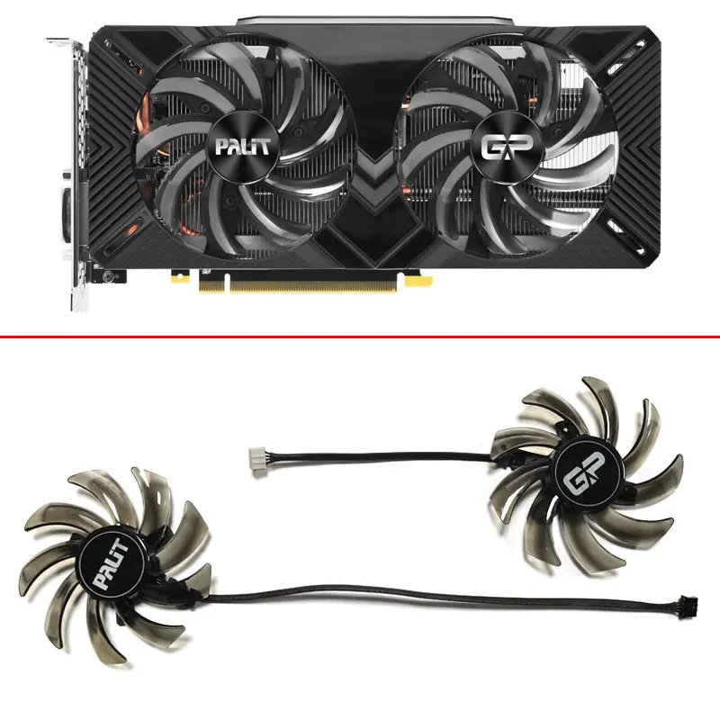 

2 шт. 85 мм Palit RTX 2060 2060 SUPER GP Dual RTX 2070 RTX 2070 Gamingpro видеокарта вентилятор охлаждения запасные части 4Pin GA91S2U