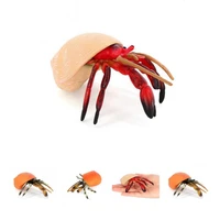 indeformable early educational eco friendly hermit crab ocean animal action figures action figures for desktop