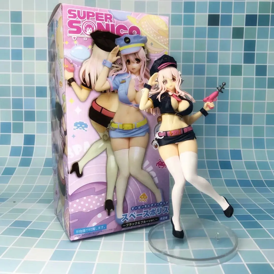 

21.5CM Japanese SUPERSONICO Anime Super Sonico Sexy Girl Figure PVC Collectible Model Toys Fans Gift