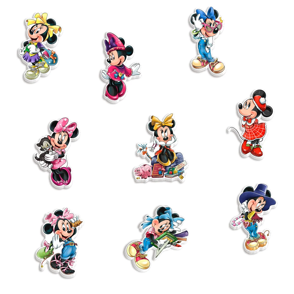 Минни Микки модная пинцесса косплей 9 шт./компл. печатная смола плоская задняя