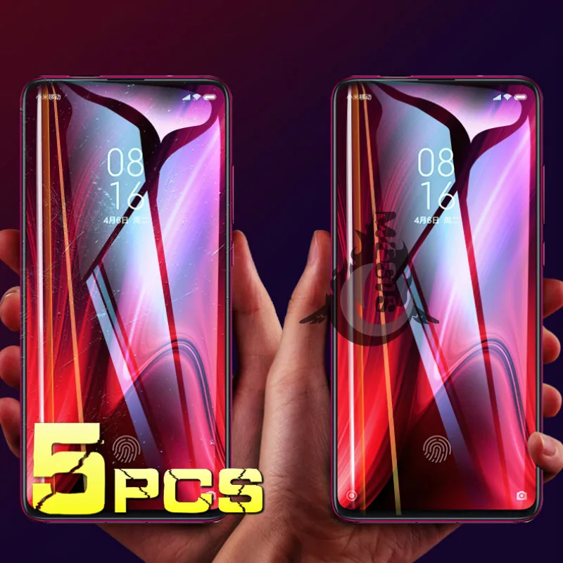 

5 Pcs Mi 10 Pro Screen Protector For Xiaomi/Mi 9 9T SE/pro/lite Screen Protector Xiaomi Cc9 Cc9e Film Xiaomi 10/9 Pro