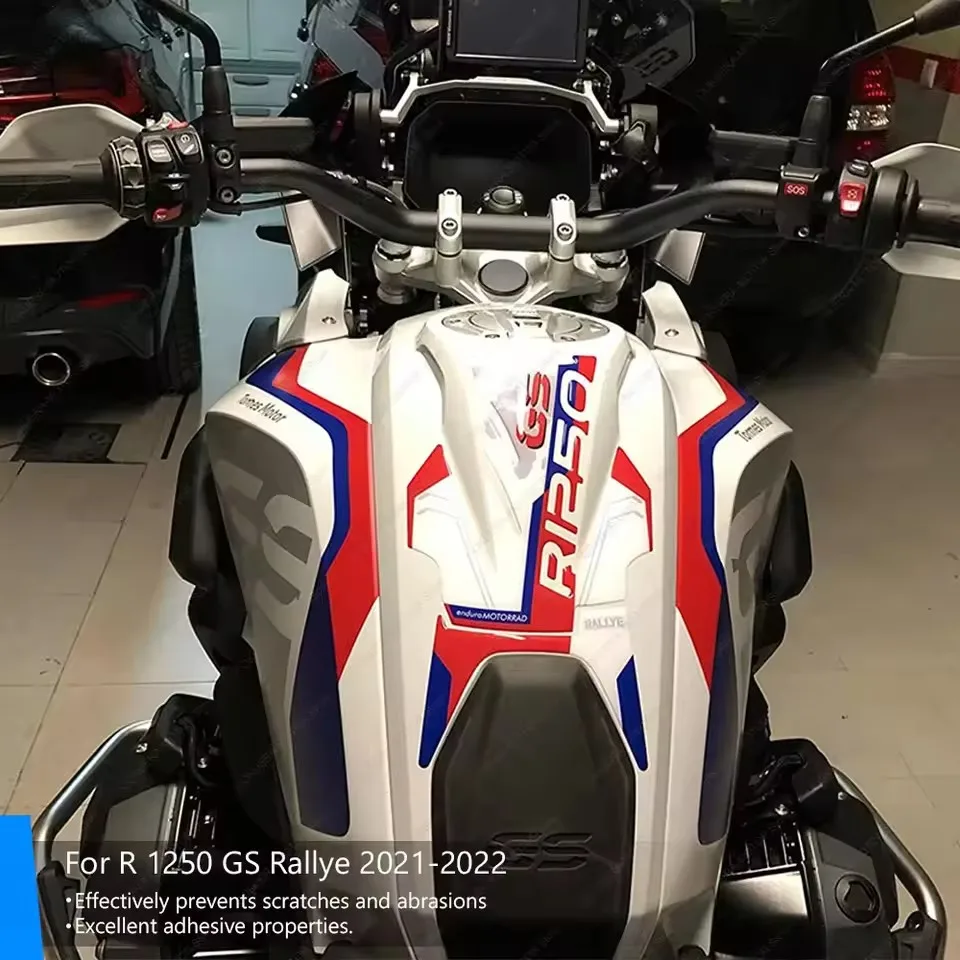 Фото Для BMW R 1250 GS Rallye 2021-2022 мотоциклетная накладка на топливный бак, наколенник, защитная наклейка, 3D гелевая наклейка из смолы, наклейки №3