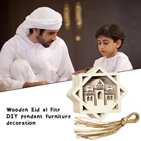10 pieces ramadan kareem wooden ornaments diy ramadan decor eid decorations for home ramadan lantern pendant 2022 ramadan