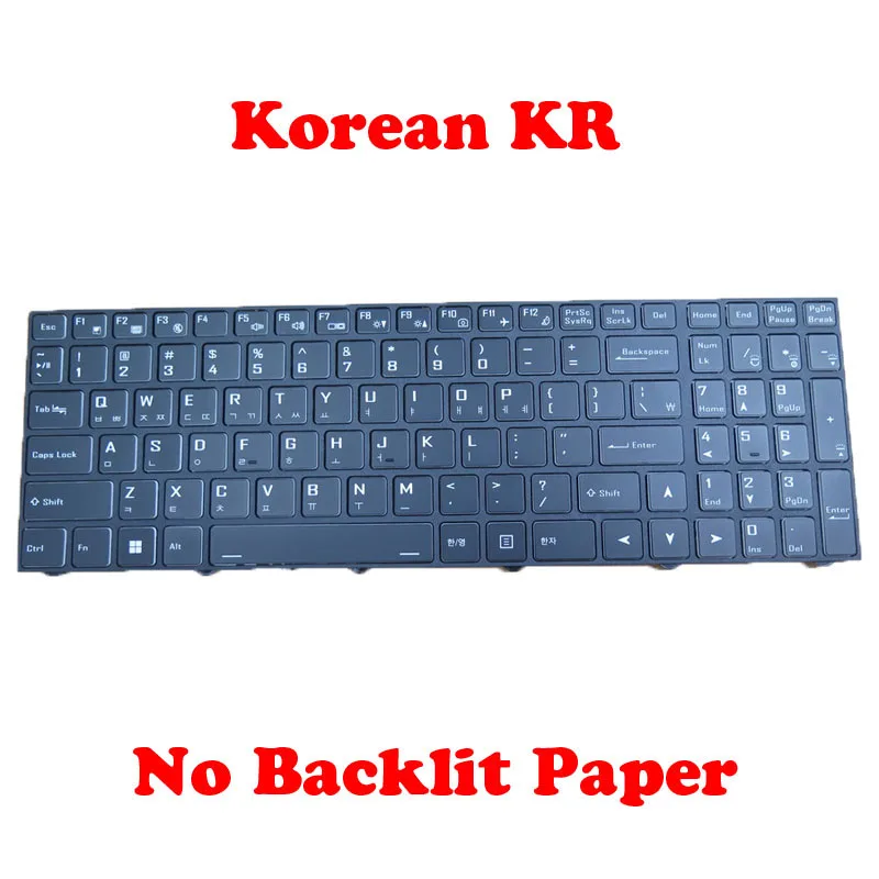 Клавиатура для ноутбука без подсветки США Великобритания JP GR RU Gigabyte Gaming G5 (2023) KF KF5