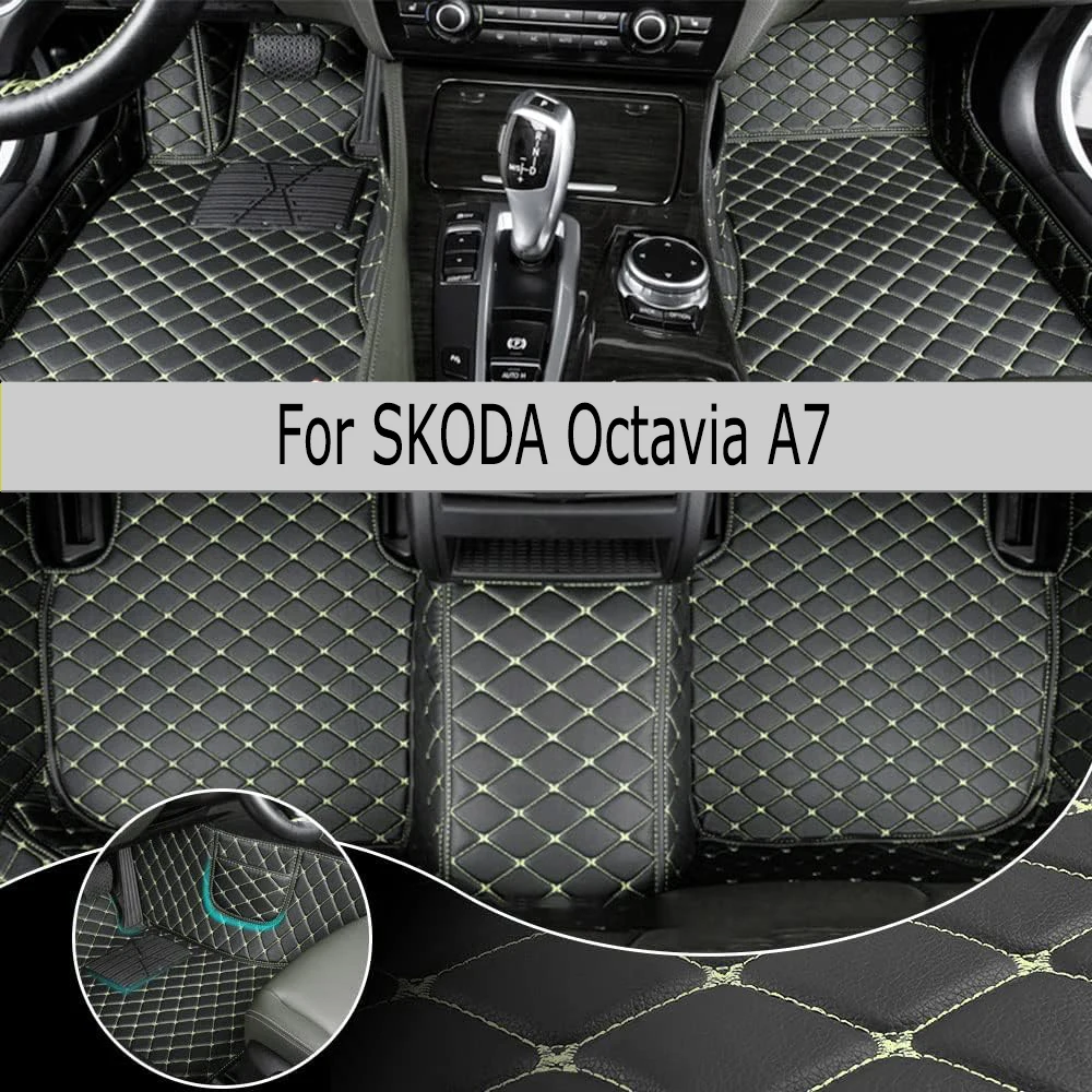 

Автомобильный напольный коврик HUTECRL для SKODA Octavia A7 2014-2017 года, обновленная версия, Аксессуары для ног, ковры