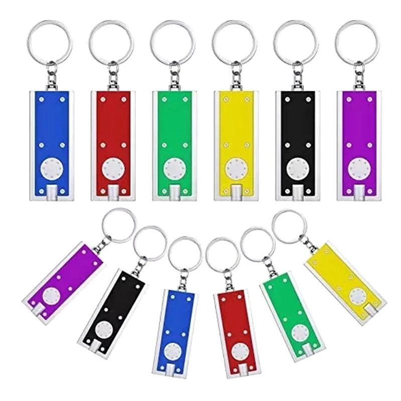 Инновационный и практичный мини-квадратный фонарик, брелок для ключей, поиск наружного астигматизма, электронный подарок со светодиодной лампой