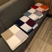north america new noble luxury thicken h blanket air conditioning sofa aircraft blanket shawl plaid leisure blanket throw