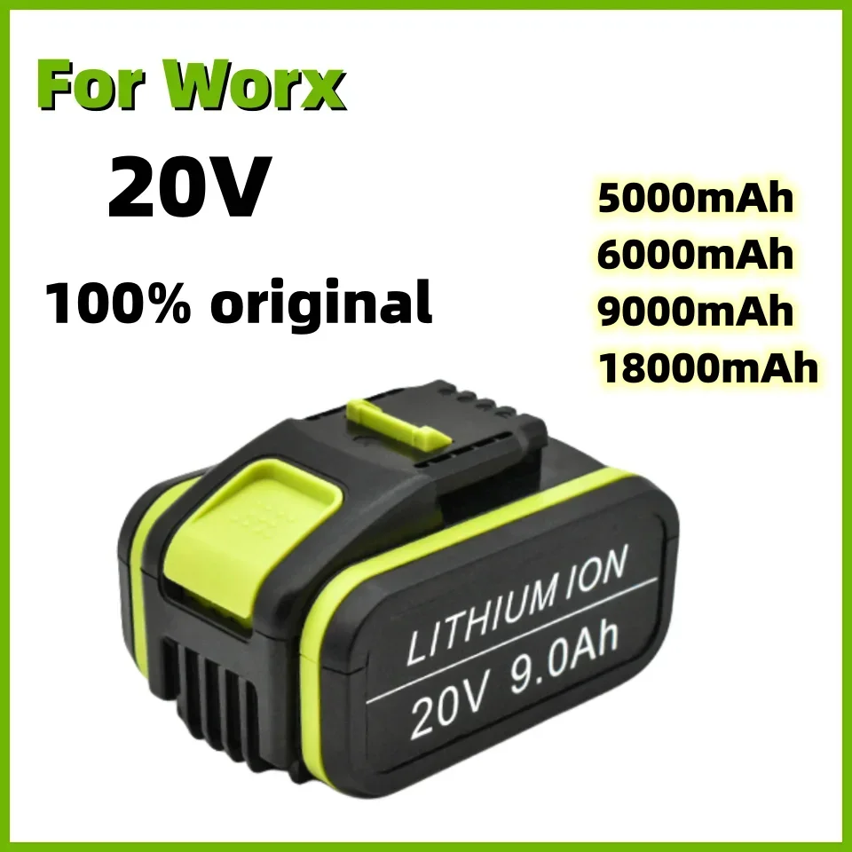 

Сменная литий-ионная Батарея Worx 18000 мАч, макс. 20 в, WA3551, WA3551.1, WA3553, WA3641, WX373, WX390, инструмент для перезаряжаемых батарей