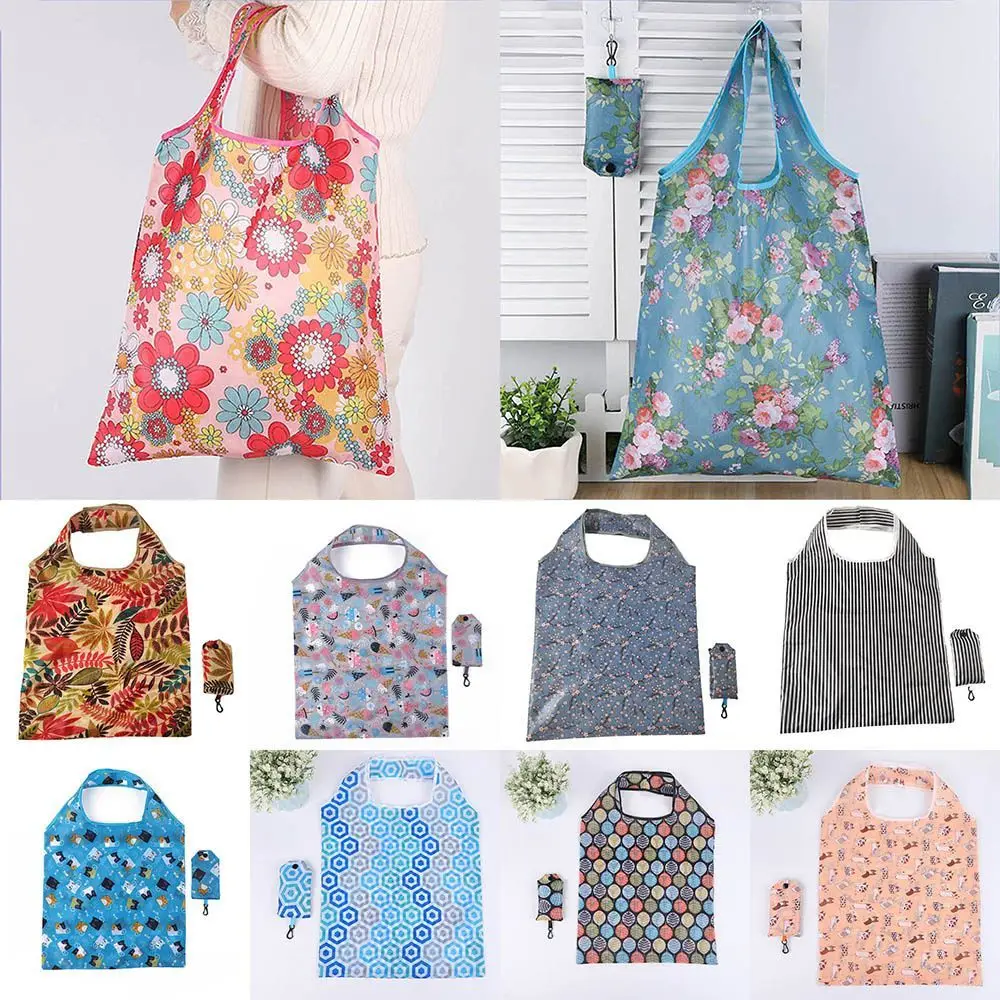 

Pocket Shoulder Shopping Pouch Heavy Duty Grocery Package Reusable Foldable Shopping Bag Eco Bags Large Handbags