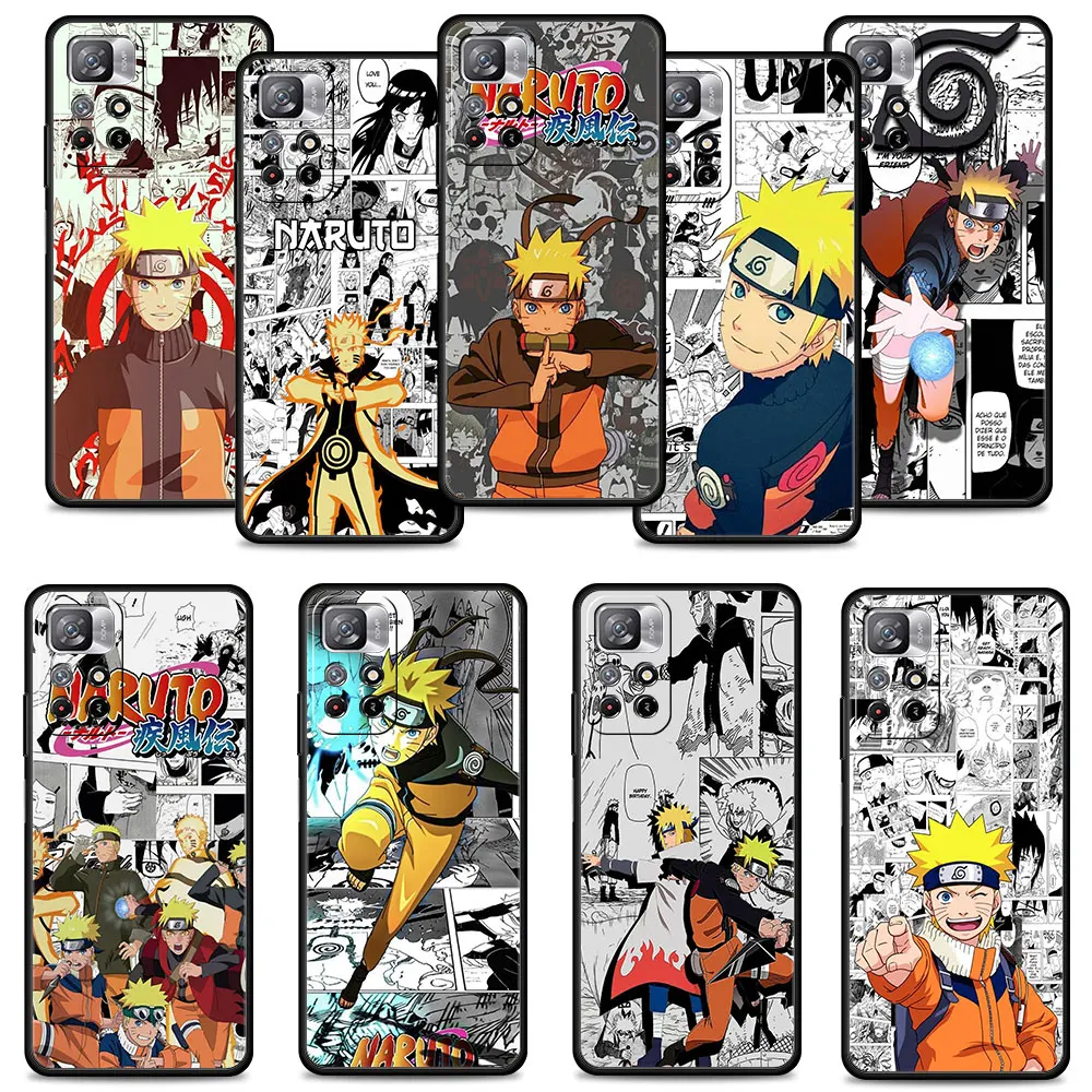 

Phone Case For Redmi Note 9T 9 7 9C 9A 8 9S 11 Pro K40 10 K40S 10C K50 Hidden Leaf Village Naruto Celulares