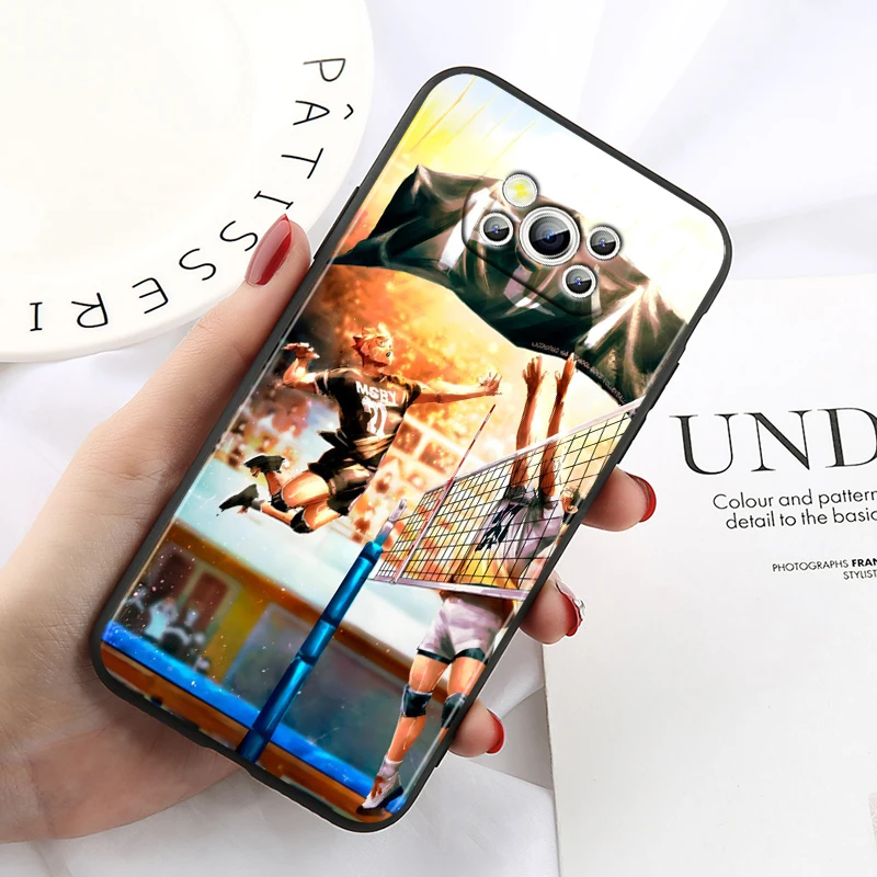 Haikyuu! Hinata для Xiaomi Poco X6 X5 X4 X3 F4 F3 NFC M6 M5 M4 GT S Pro 4G 5G C65 черный мягкий чехол телефона