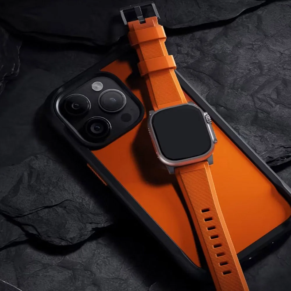 Soft Silicone Strap For apple watch Band 44mm49mm 45mm41mm 40mm42mm Rubber bracelet For iWatch series 8 Ultra 7 se 6 5 4 3 strap