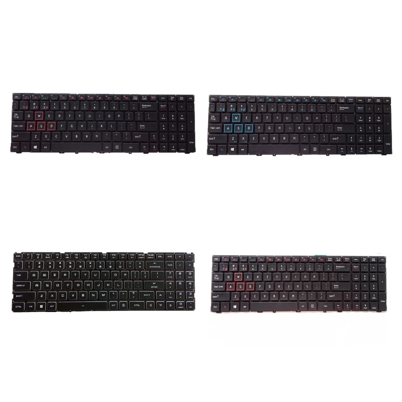 

Черная английская клавиатура для ноутбука Y9RF с американской раскладкой, RGB подсветка/без подсветки для ноутбука MACHENIKE F117-VB S11 Si3 S6CP