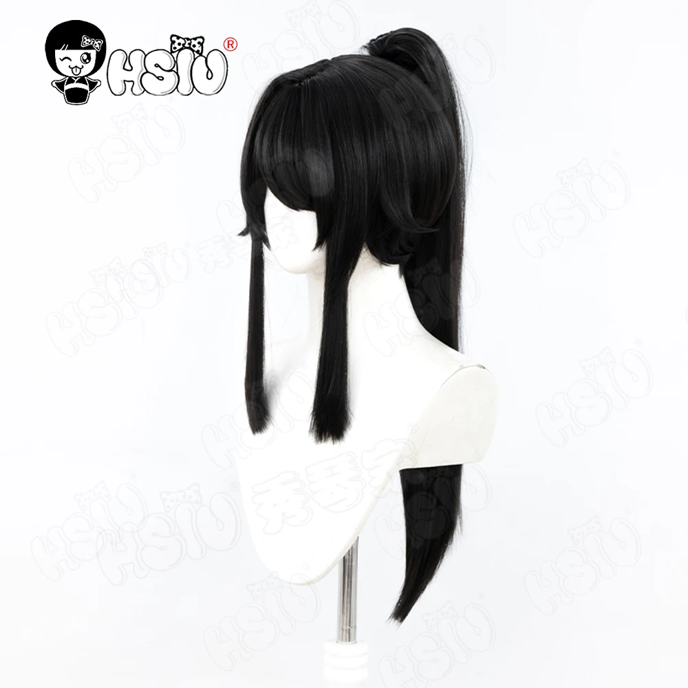 Ayano Aishi Cospaly Wig Синтетический парик из волокна「HSIU」Длинный черный парик 60 см + шапочка для парика Игровой yandere Simulator Парик Ayano Aishi (art.: 3920ce91bade9) - 3920ce91bade9