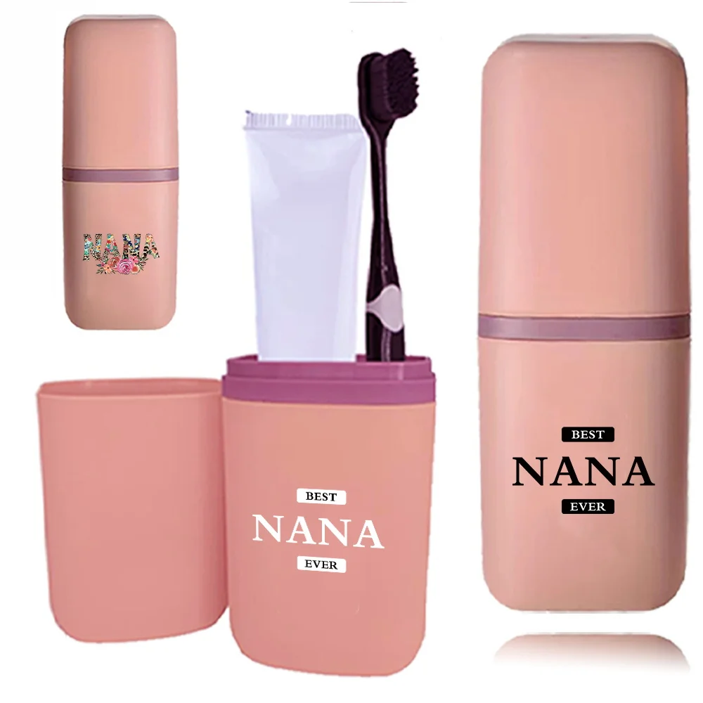 Дорожная зубная щетка портативная коробка для полоскания рта Женская паста