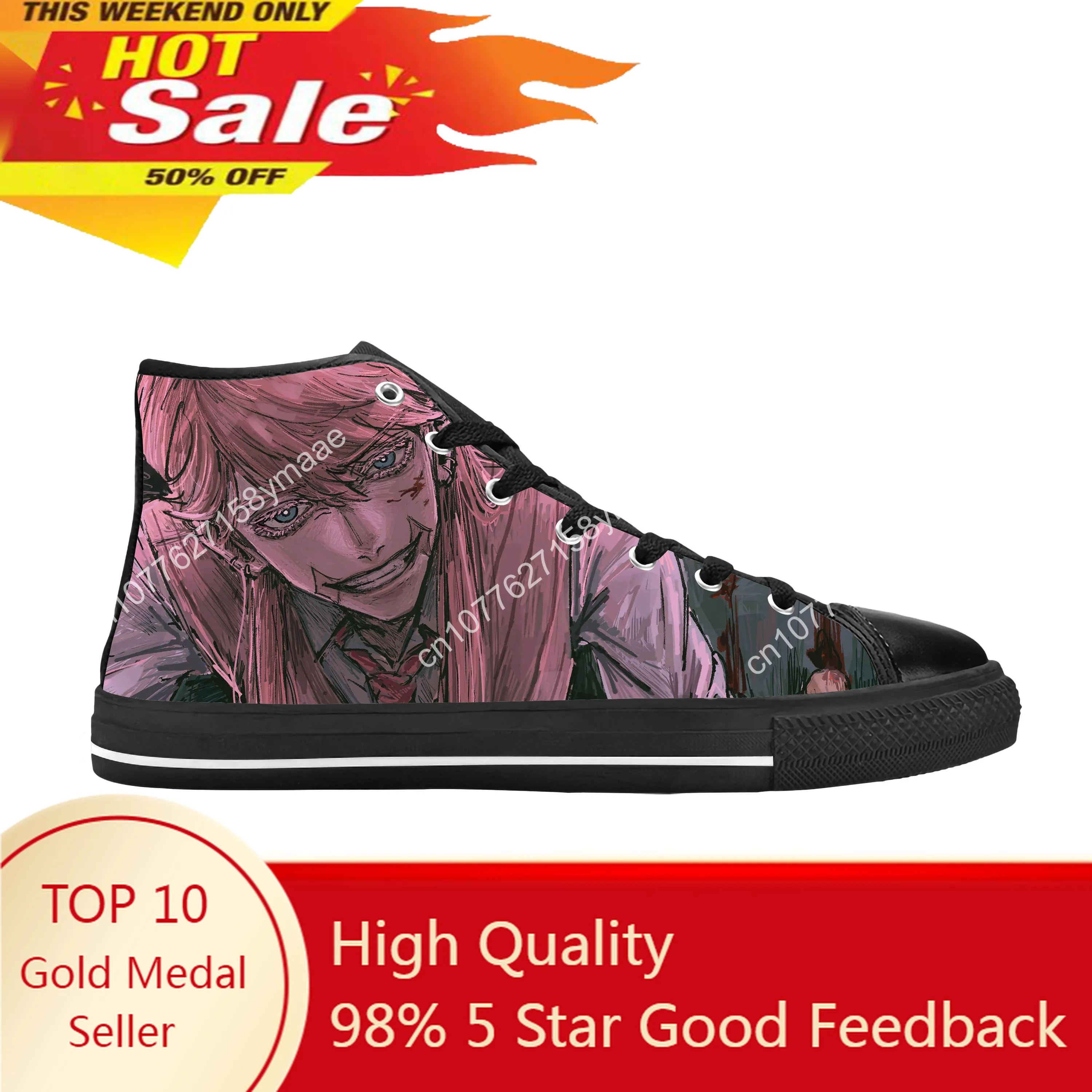 

Anime Manga Comic Tokyo Revengers Sanzu Haruchiyo Casual Cloth Shoes High Top Comfortable Breathable 3D Print Men Women Sneakers