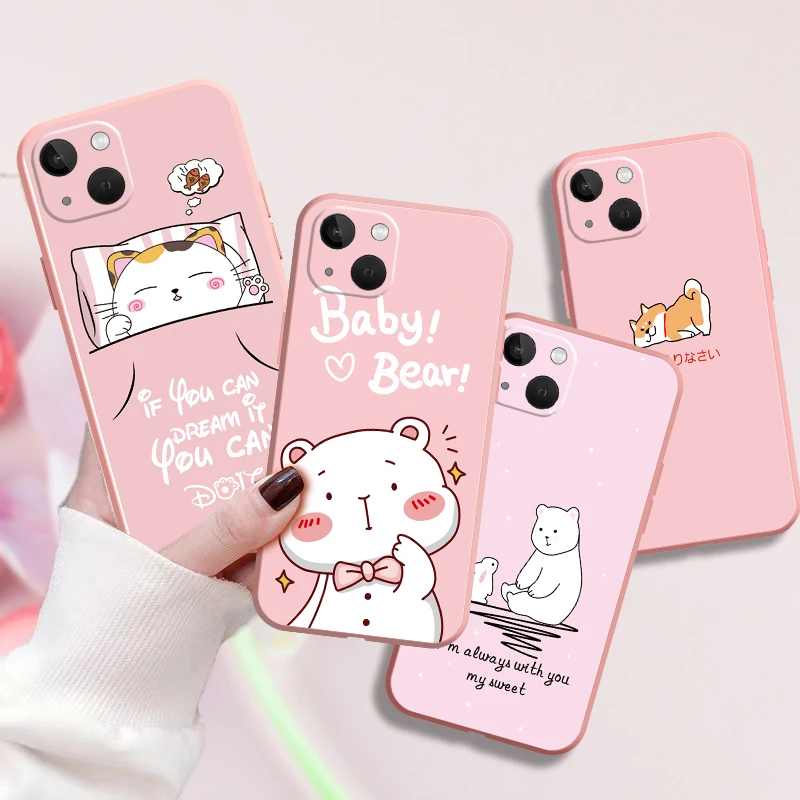 

iPhone Case For iPhone 11 13 12 Xr XR Xs 7 Max SE 8 2020 X 6 Mini 12 Plus 6s ProMax Cover Mirror Protective Cute Cartoon Cool
